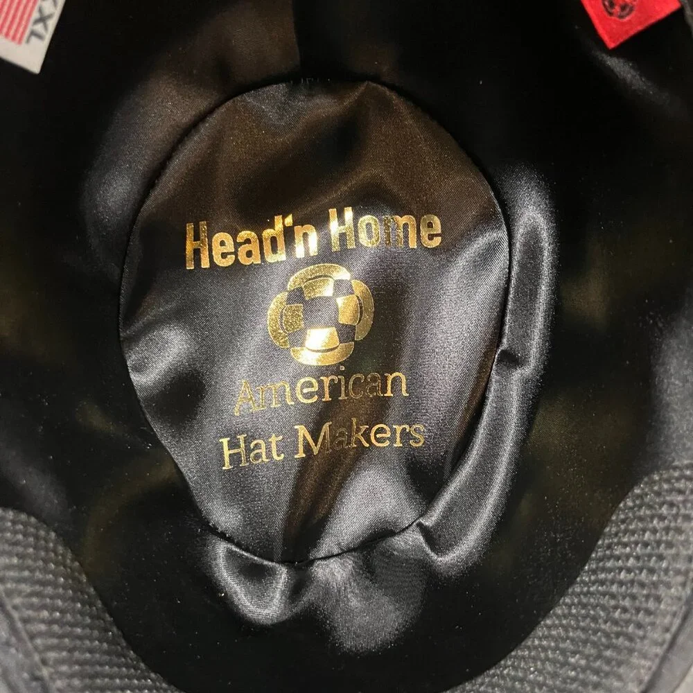 Crocodile Cowboy Hat Men XXL Monty Genuine Leather Outback Embossed - Picture 5 of 6